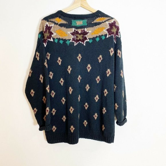 Vintage Sweater Compagnie Intl Express sz large - Picture 2 of 8